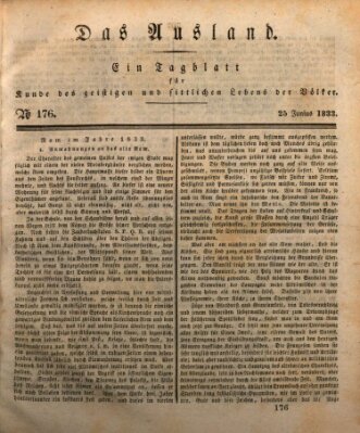 Das Ausland Dienstag 25. Juni 1833