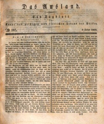 Das Ausland Samstag 6. Juli 1833