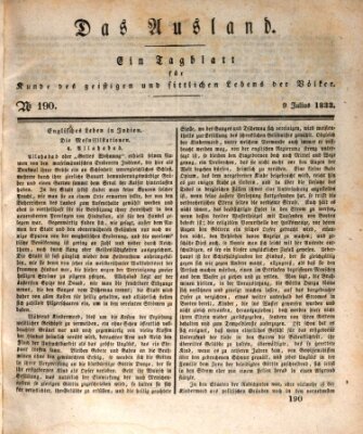 Das Ausland Dienstag 9. Juli 1833