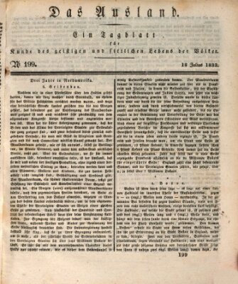 Das Ausland Donnerstag 18. Juli 1833