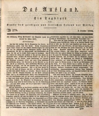 Das Ausland Sonntag 6. Oktober 1833