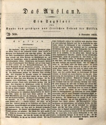 Das Ausland Dienstag 5. November 1833