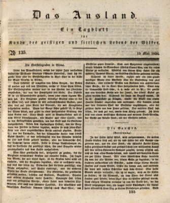 Das Ausland Donnerstag 15. Mai 1834