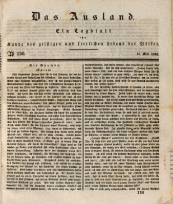 Das Ausland Freitag 16. Mai 1834