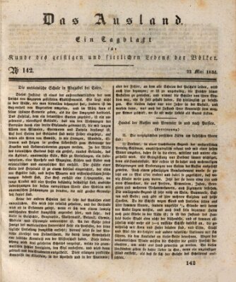 Das Ausland Donnerstag 22. Mai 1834