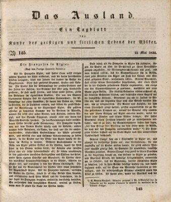 Das Ausland Sonntag 25. Mai 1834