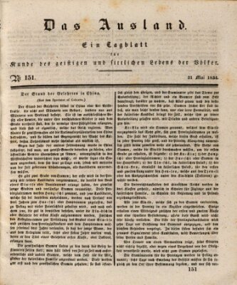 Das Ausland Samstag 31. Mai 1834