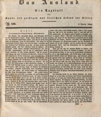 Das Ausland Montag 9. Juni 1834