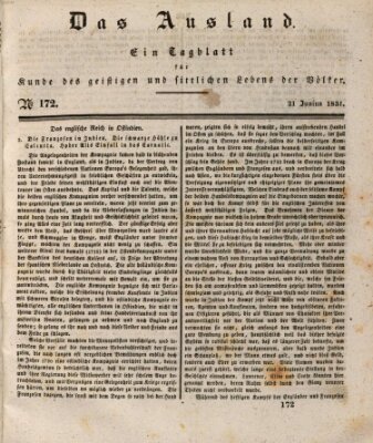 Das Ausland Samstag 21. Juni 1834