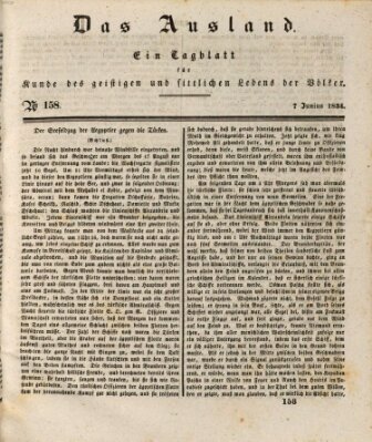 Das Ausland Samstag 7. Juni 1834