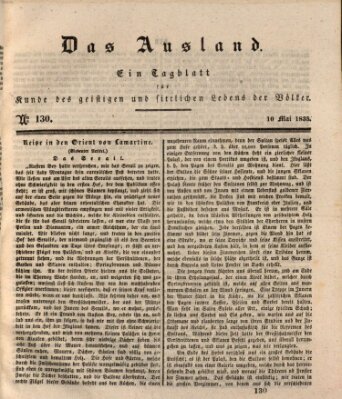 Das Ausland Sonntag 10. Mai 1835