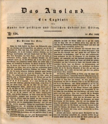 Das Ausland Donnerstag 14. Mai 1835