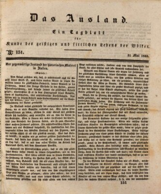 Das Ausland Sonntag 31. Mai 1835