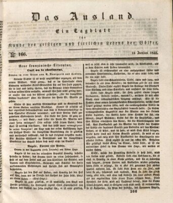 Das Ausland Montag 15. Juni 1835