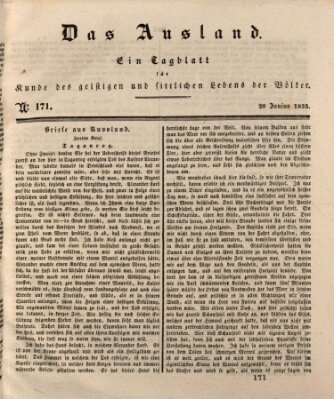 Das Ausland Samstag 20. Juni 1835