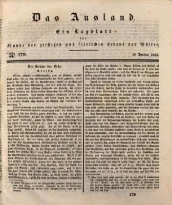 Das Ausland Sonntag 28. Juni 1835