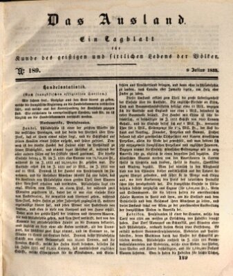 Das Ausland Mittwoch 8. Juli 1835