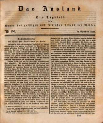 Das Ausland Sonntag 13. September 1835