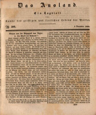 Das Ausland Donnerstag 5. November 1835