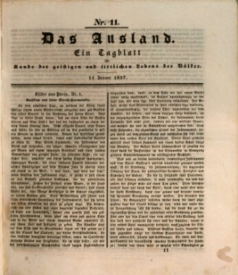 Das Ausland Mittwoch 11. Januar 1837