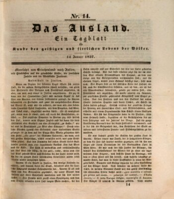 Das Ausland Samstag 14. Januar 1837