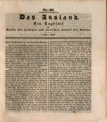 Das Ausland Dienstag 7. März 1837