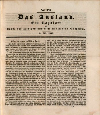 Das Ausland Dienstag 14. März 1837