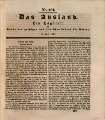 Das Ausland Dienstag 11. April 1837