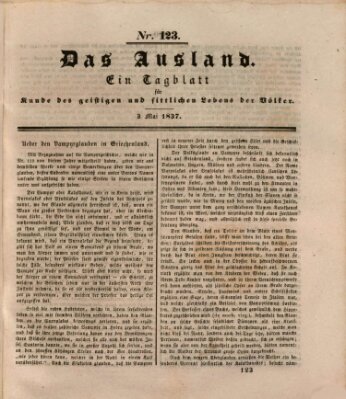 Das Ausland Mittwoch 3. Mai 1837