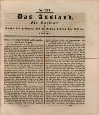 Das Ausland Donnerstag 4. Mai 1837