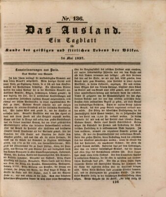 Das Ausland Dienstag 16. Mai 1837