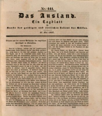 Das Ausland Sonntag 21. Mai 1837