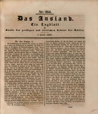 Das Ausland Samstag 3. Juni 1837