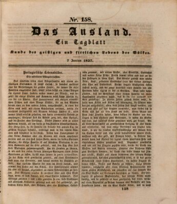 Das Ausland Mittwoch 7. Juni 1837