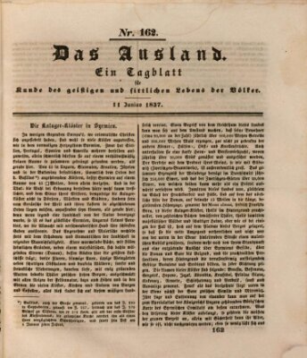 Das Ausland Sonntag 11. Juni 1837