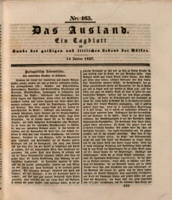 Das Ausland Mittwoch 14. Juni 1837