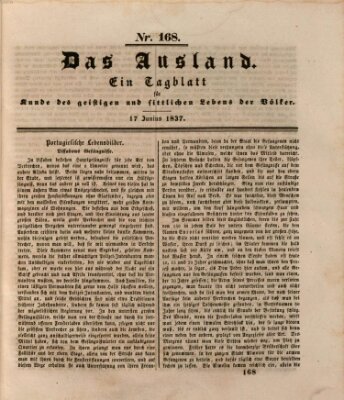 Das Ausland Samstag 17. Juni 1837