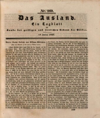 Das Ausland Sonntag 18. Juni 1837