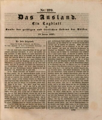 Das Ausland Montag 19. Juni 1837