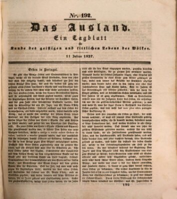 Das Ausland Dienstag 11. Juli 1837