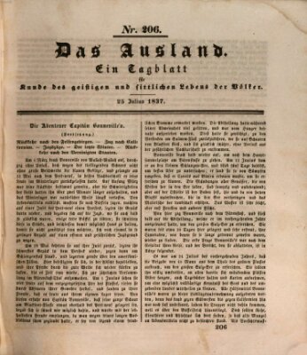 Das Ausland Dienstag 25. Juli 1837