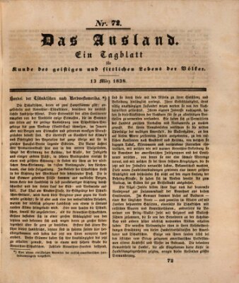 Das Ausland Dienstag 13. März 1838