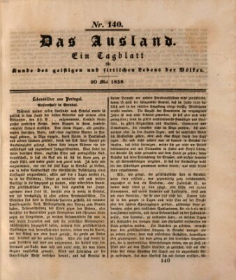 Das Ausland Sonntag 20. Mai 1838