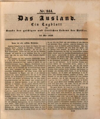 Das Ausland Donnerstag 24. Mai 1838
