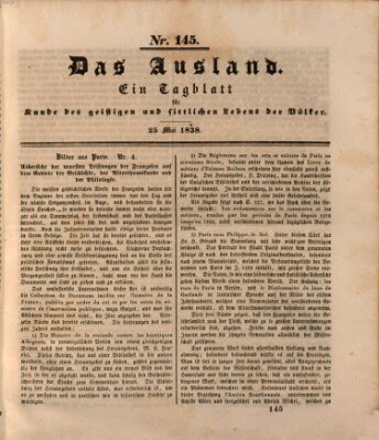 Das Ausland Freitag 25. Mai 1838