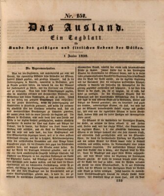 Das Ausland Freitag 1. Juni 1838