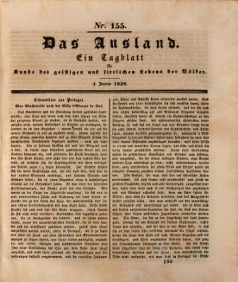 Das Ausland Montag 4. Juni 1838