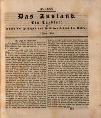 Das Ausland Donnerstag 7. Juni 1838