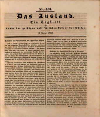 Das Ausland Montag 11. Juni 1838