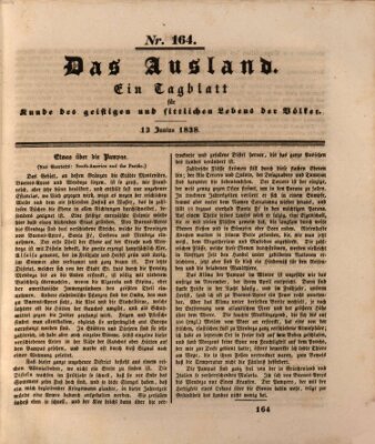 Das Ausland Mittwoch 13. Juni 1838